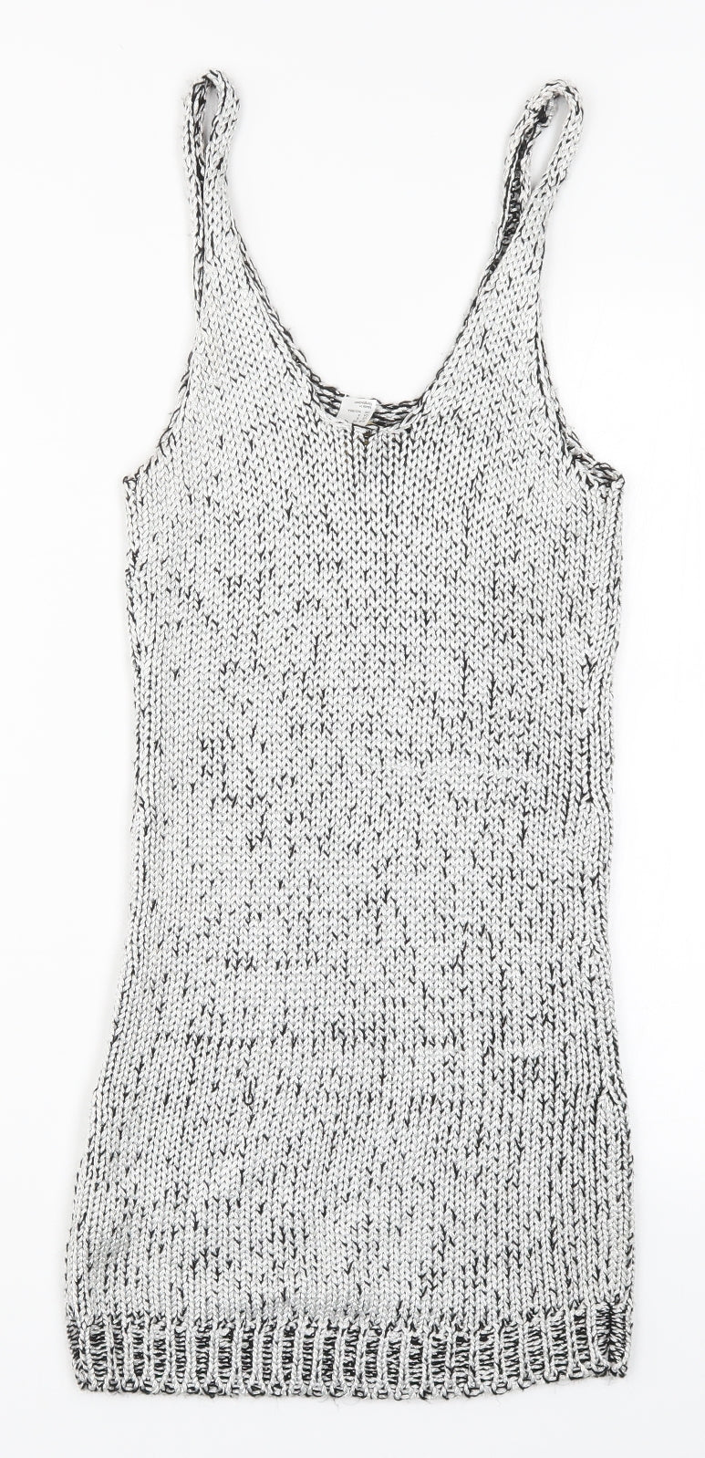 H&M Womens Silver  Knit Tank Dress  Size 10