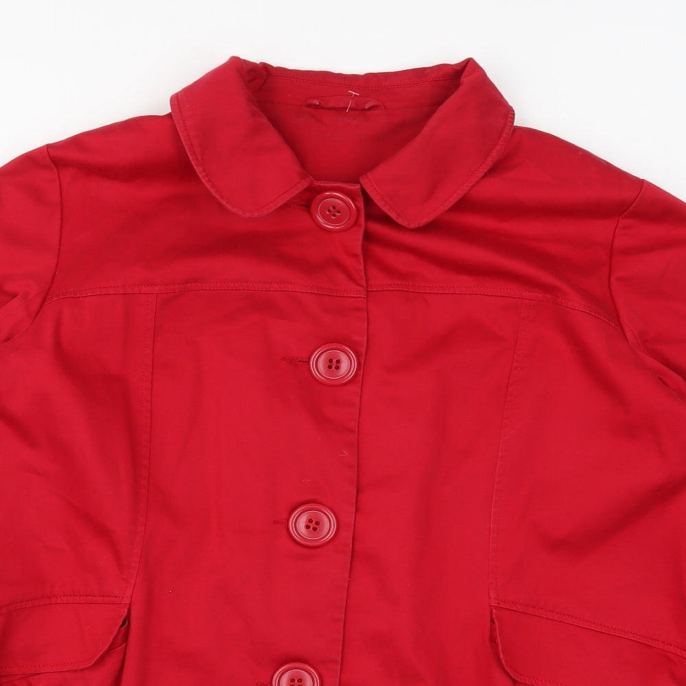 Dorothy Perkins Womens Red   Pea Coat Coat Size 22