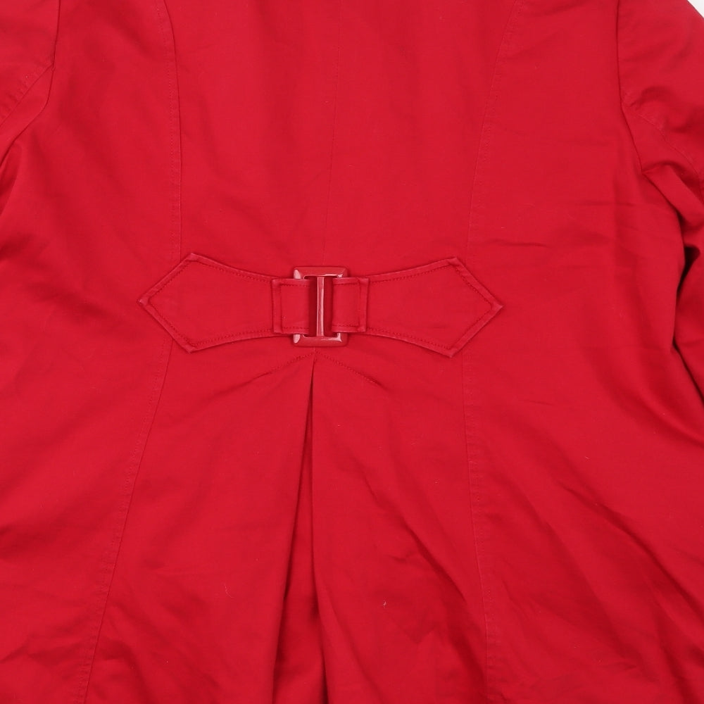 Dorothy Perkins Womens Red   Pea Coat Coat Size 22