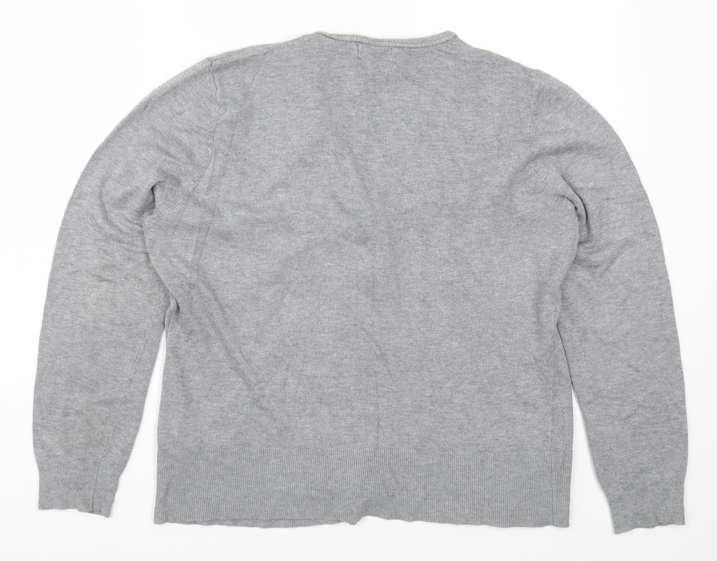 Papaya Womens Grey  Knit Cardigan Jumper Size 20