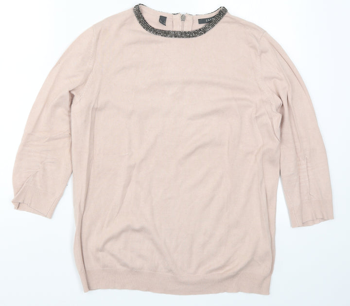 Esprit Womens Pink Pullover Jumper Size L