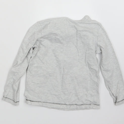 TU Boys Grey   Basic T-Shirt Size 3-4 Years  - Wolf
