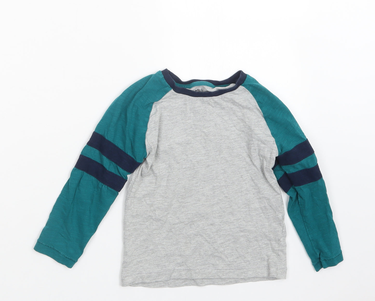 Marks and Spencer Boys Grey   Basic T-Shirt Size 3-4 Years