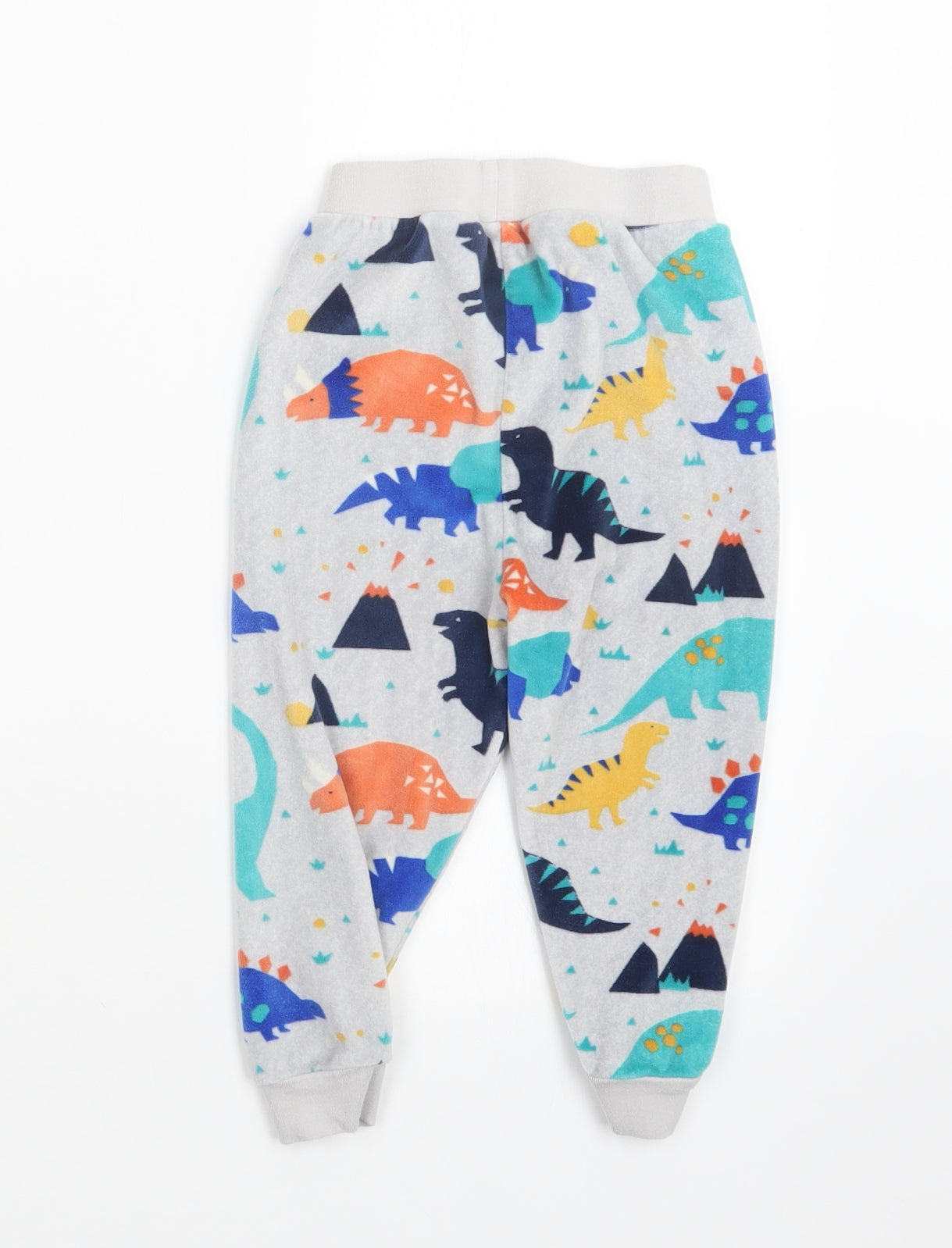 Marks and Spencer Boys Grey Geometric   Pyjama Set Size 2-3 Years