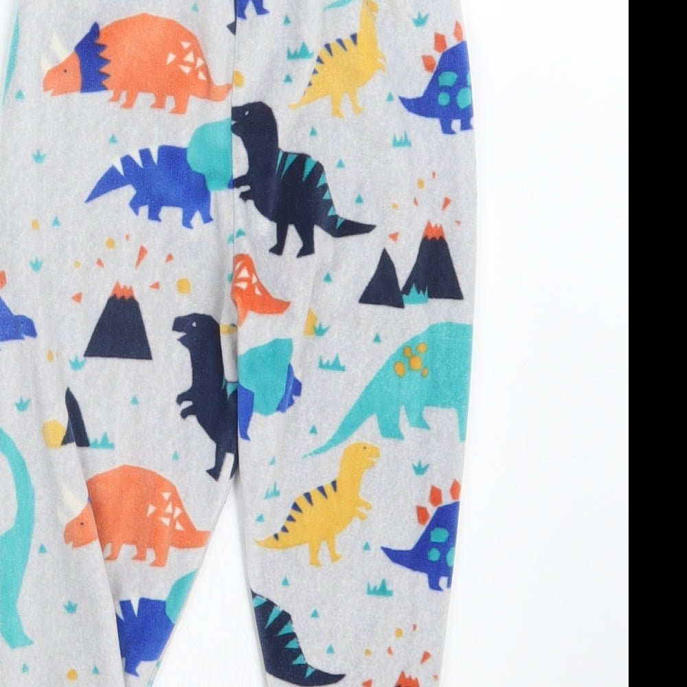 Marks and Spencer Boys Grey Geometric   Pyjama Set Size 2-3 Years