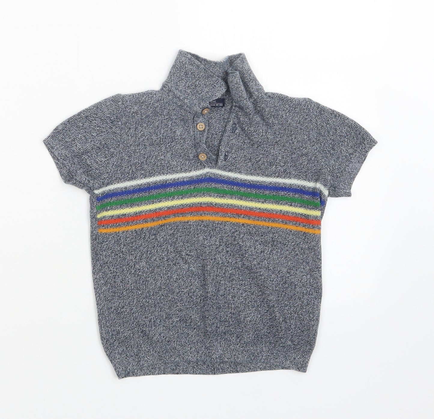 NEXT Boys Grey  Knit Basic Polo Size 2-3 Years