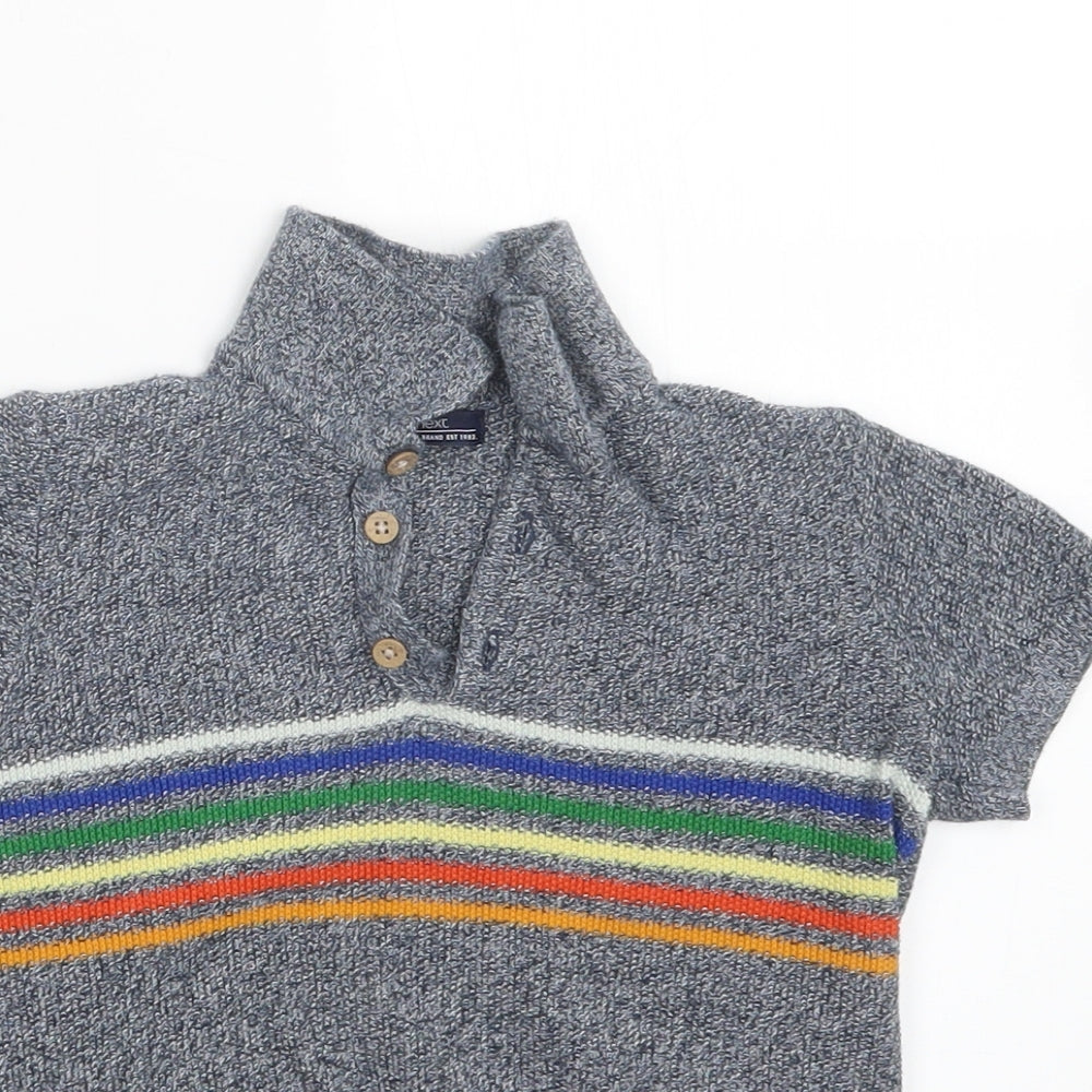 NEXT Boys Grey  Knit Basic Polo Size 2-3 Years