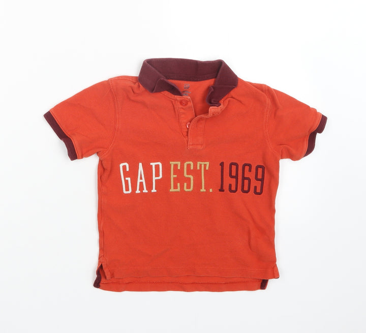 Gap Boys Orange   Basic Polo Size 4 Years