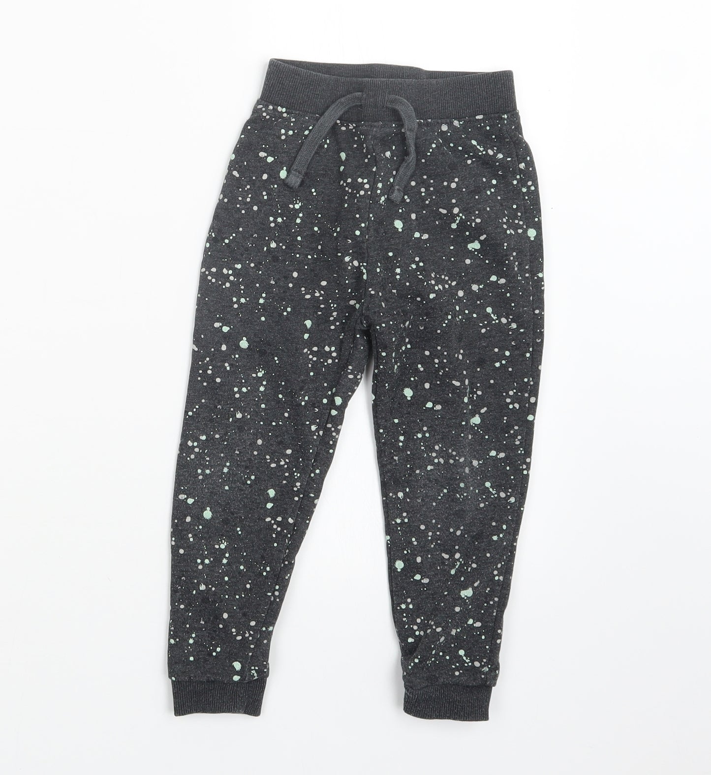 Dunnes Stores Boys Grey Geometric  Jogger Trousers Size 3-4 Years