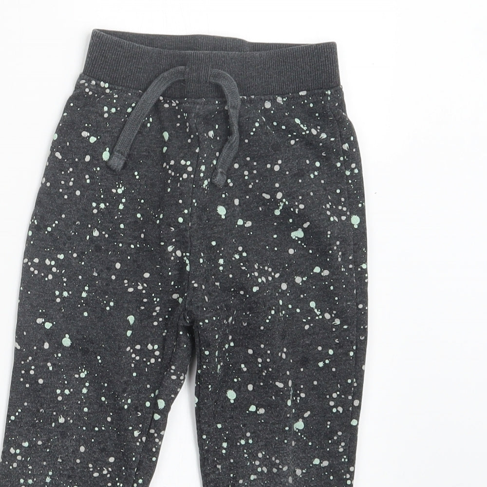 Dunnes Stores Boys Grey Geometric  Jogger Trousers Size 3-4 Years