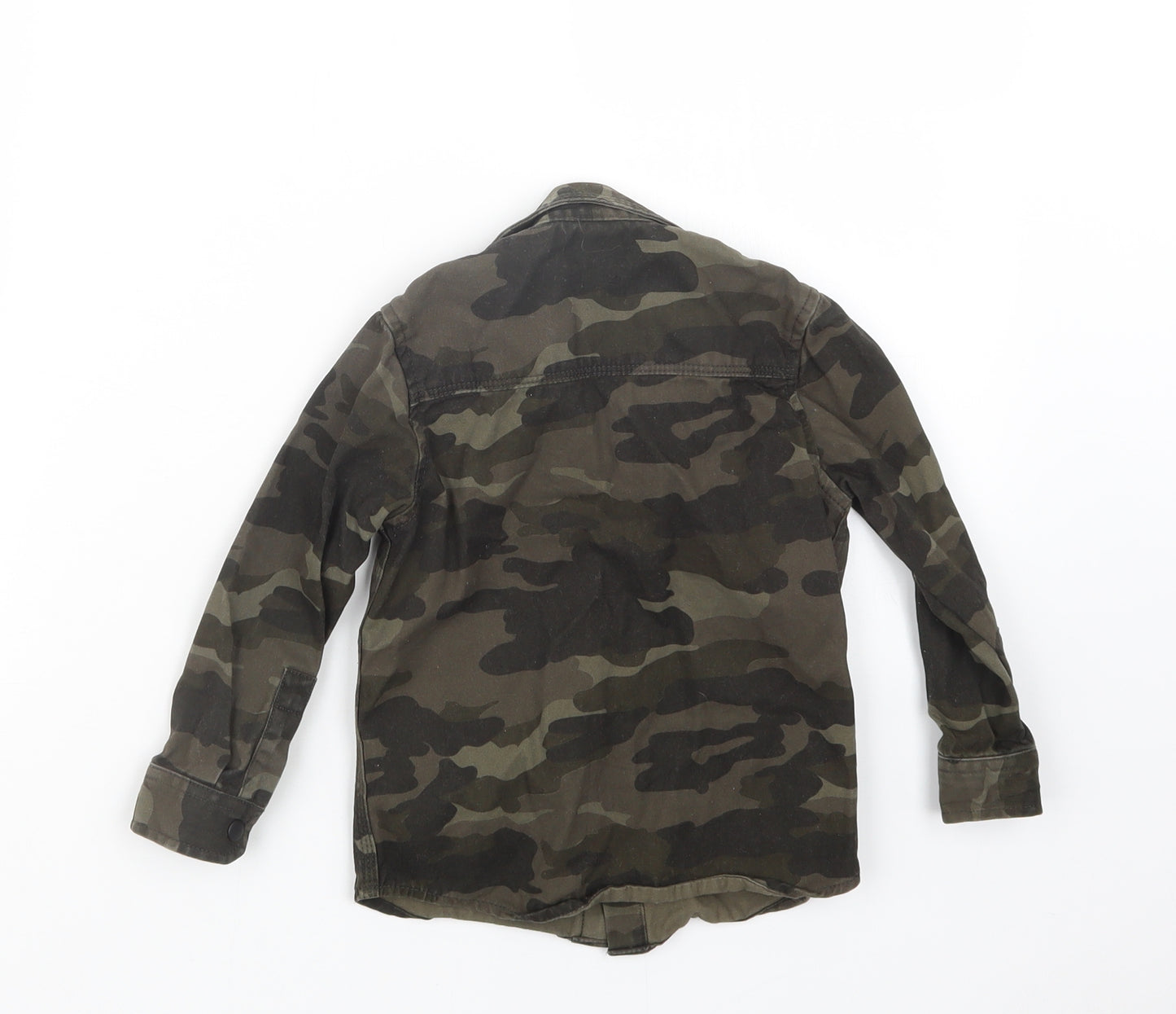 TU Boys Green Camouflage  Basic Button-Up Size 3 Years