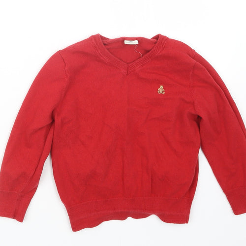 Gap Boys Red  Knit Pullover Jumper Size 4 Years