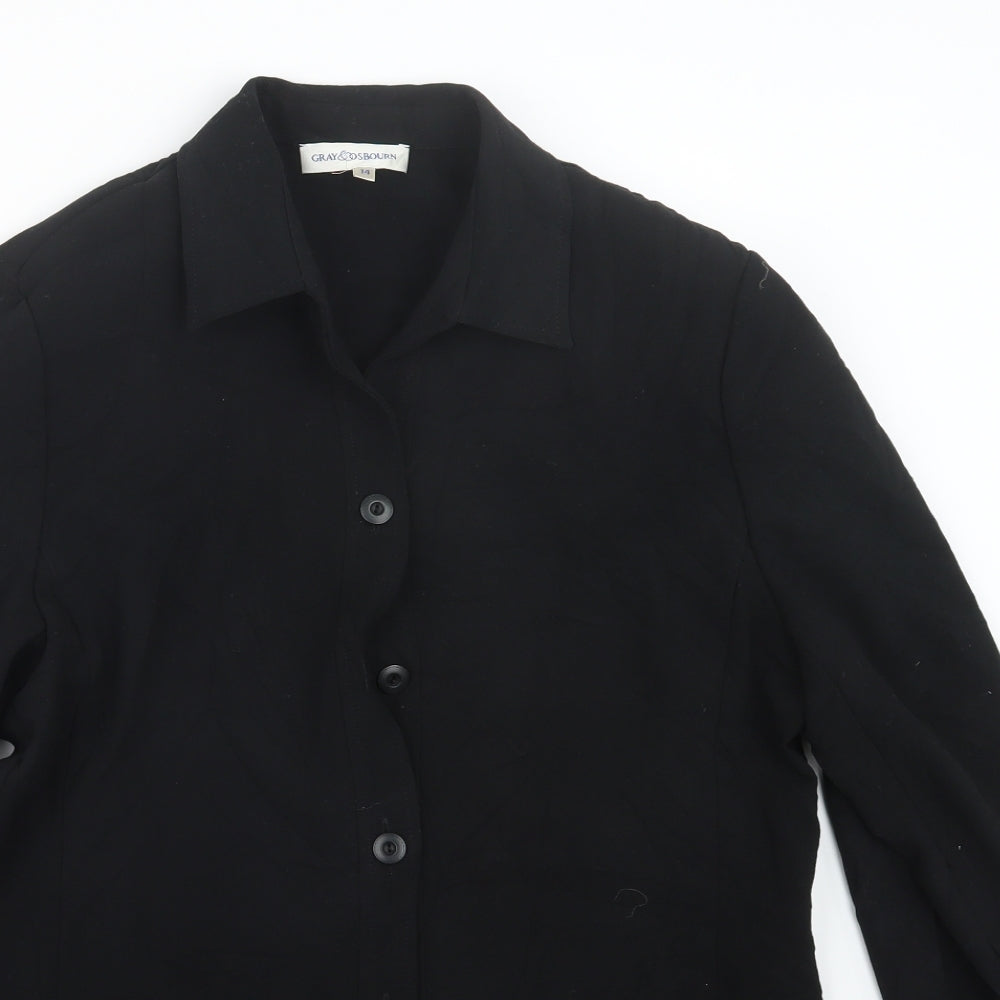 Gray & Osbourn Womens Black   Jacket  Size 14