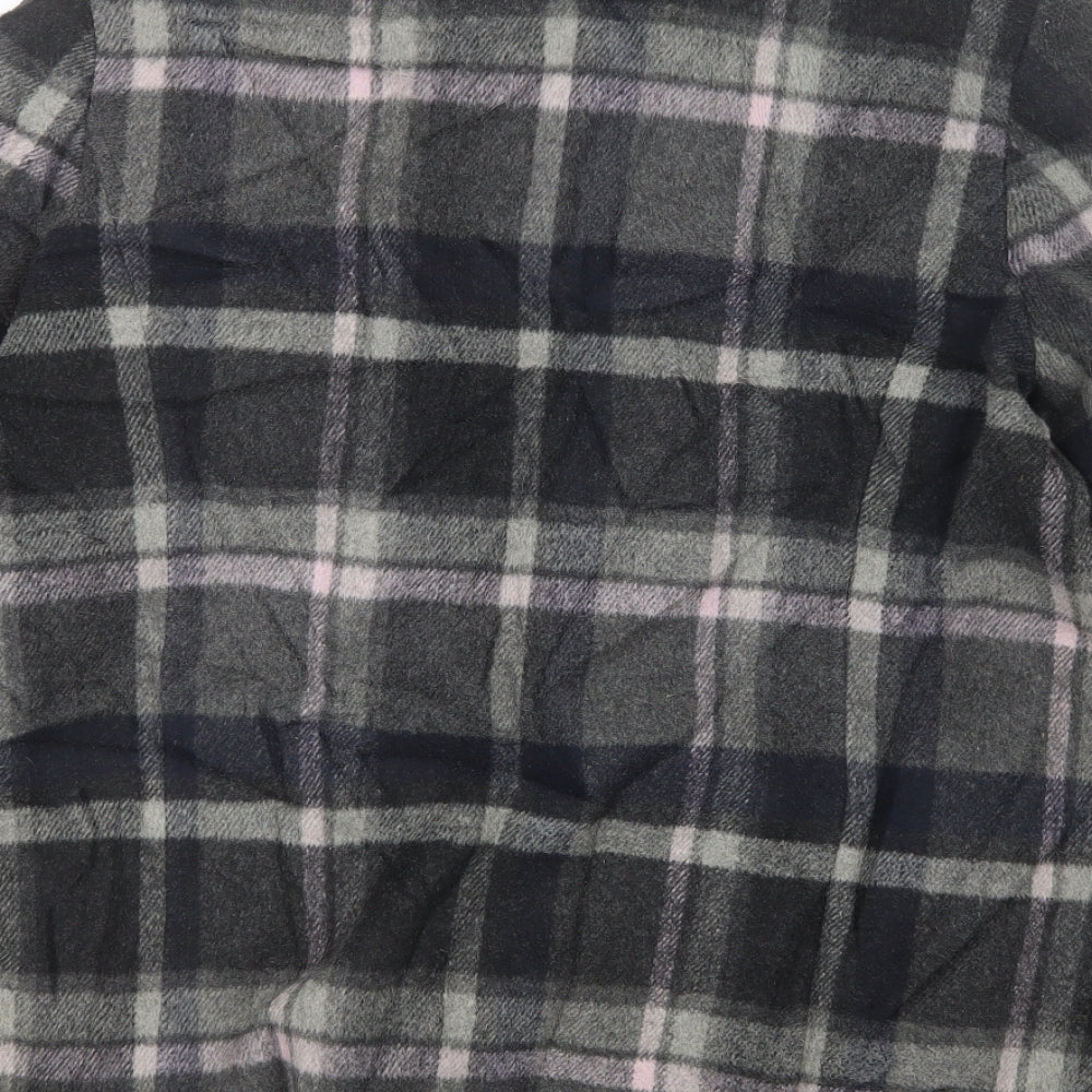 Marks and Spencer Womens Black Check  Jacket Coat Size 18