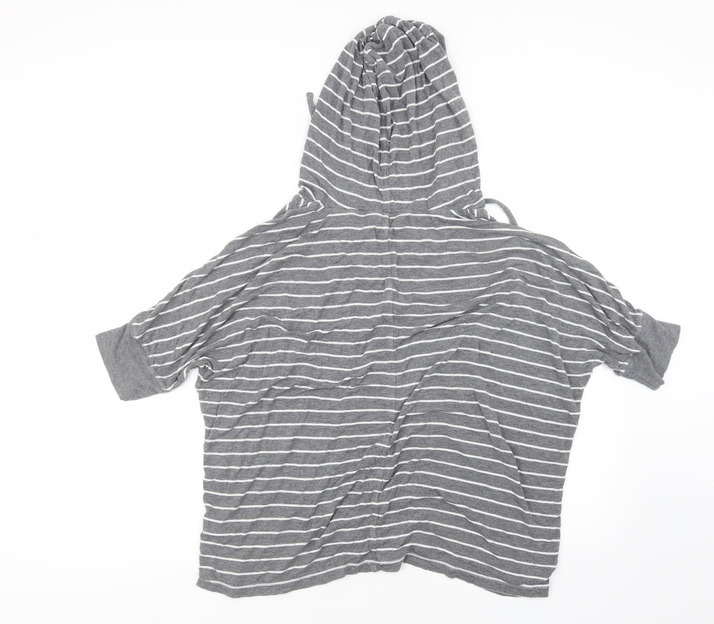Jasper Conran Womens Grey Striped  Basic T-Shirt Size 12