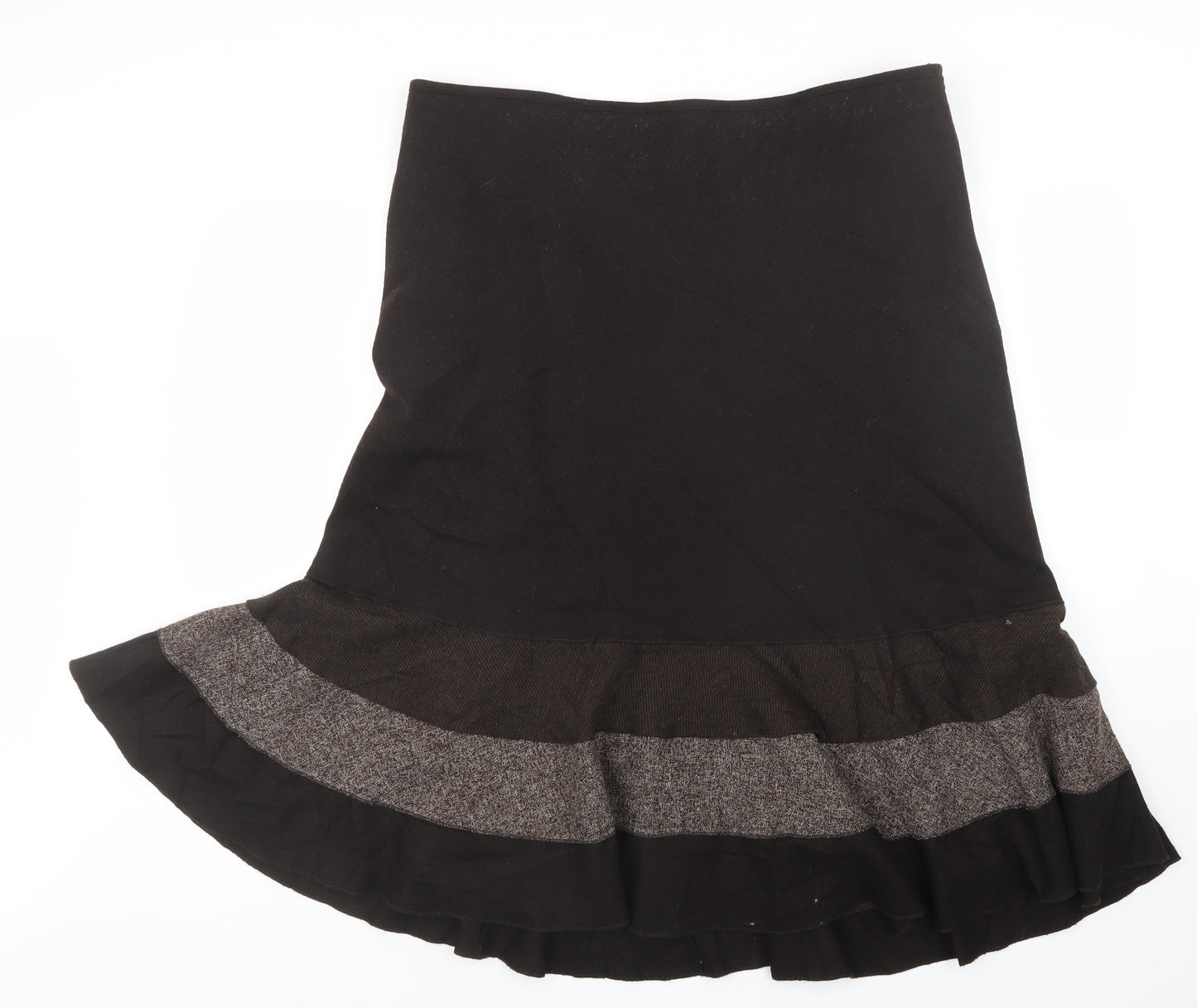 M&Co Womens Brown   A-Line Skirt Size 18