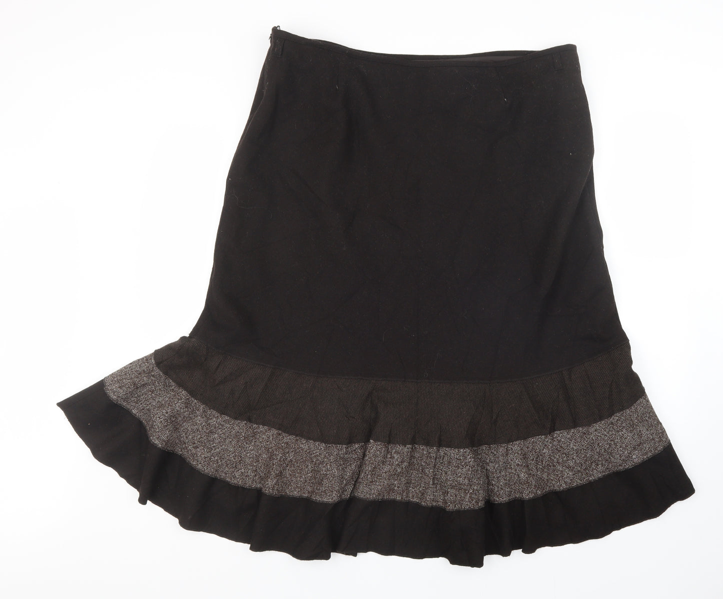 M&Co Womens Brown   A-Line Skirt Size 18