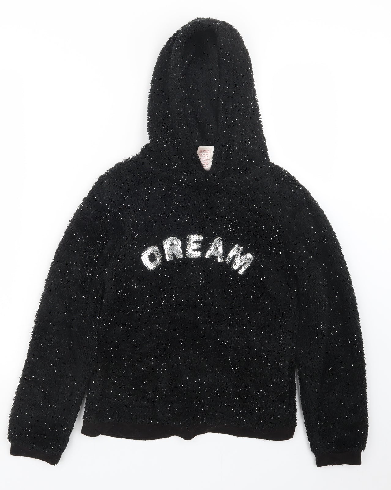 Peacocks Girls Black   Pullover Hoodie Size 12-13 Years