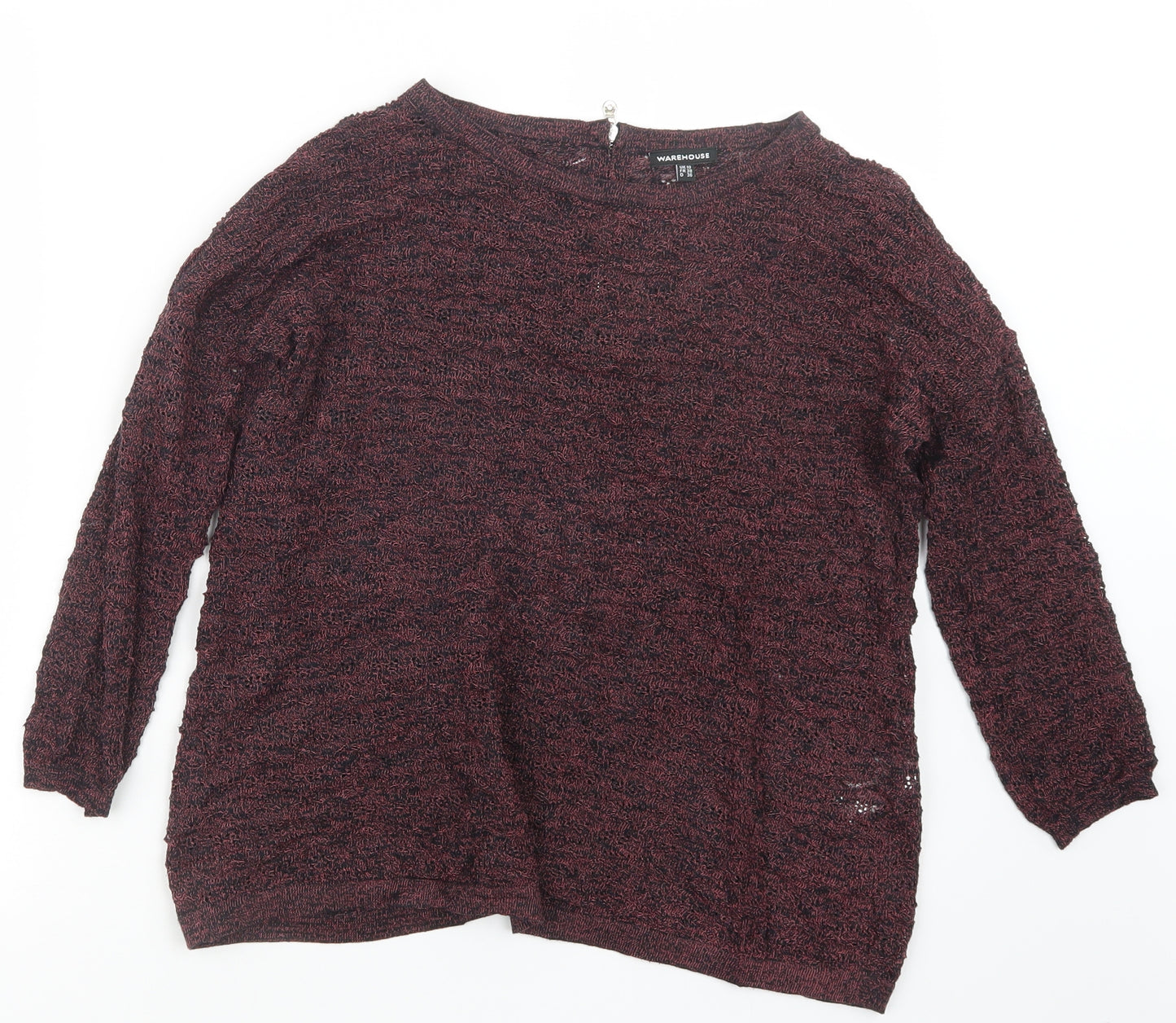 Warehouse Womens Red   Basic Blouse Size 10