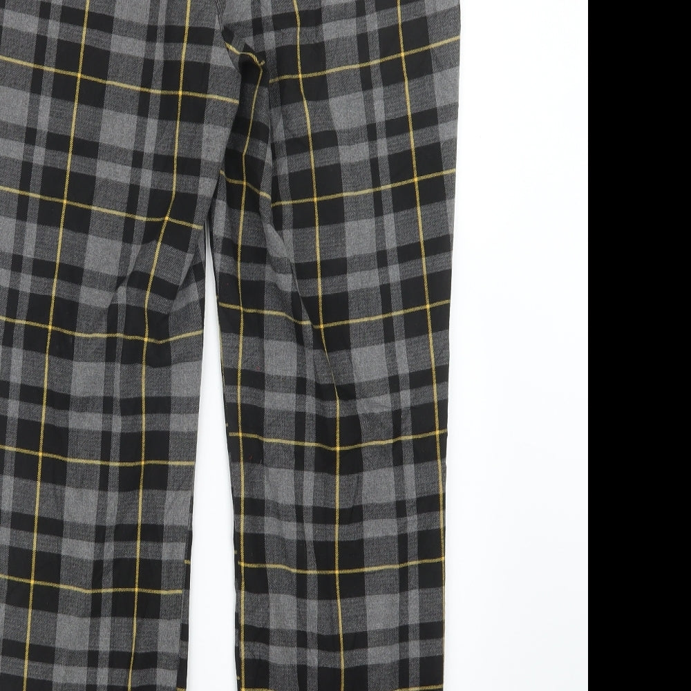 Capsule Womens Grey Check  Trousers  Size 16 L28 in