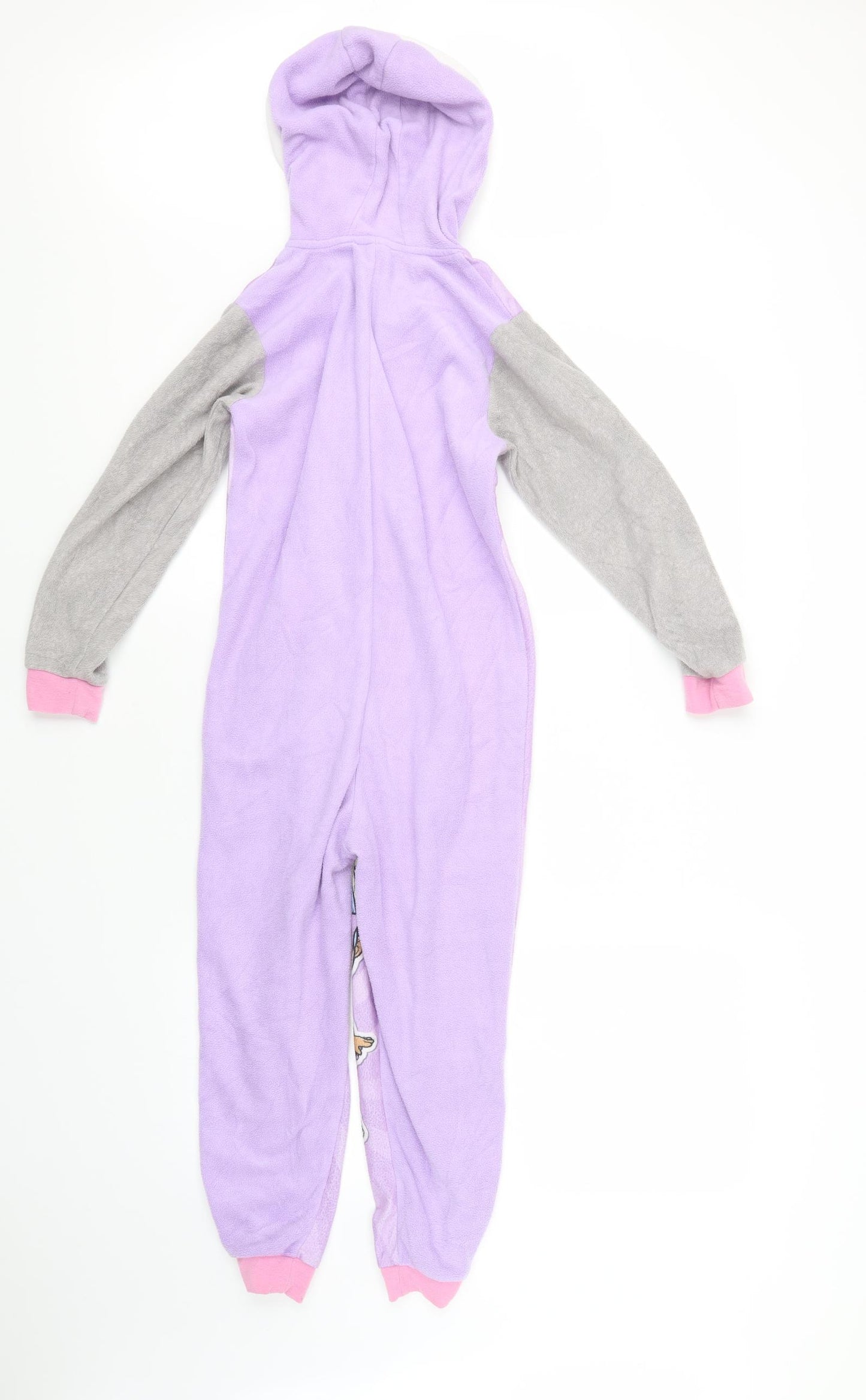 George Girls Purple Geometric  Top One Piece Size 8-9 Years