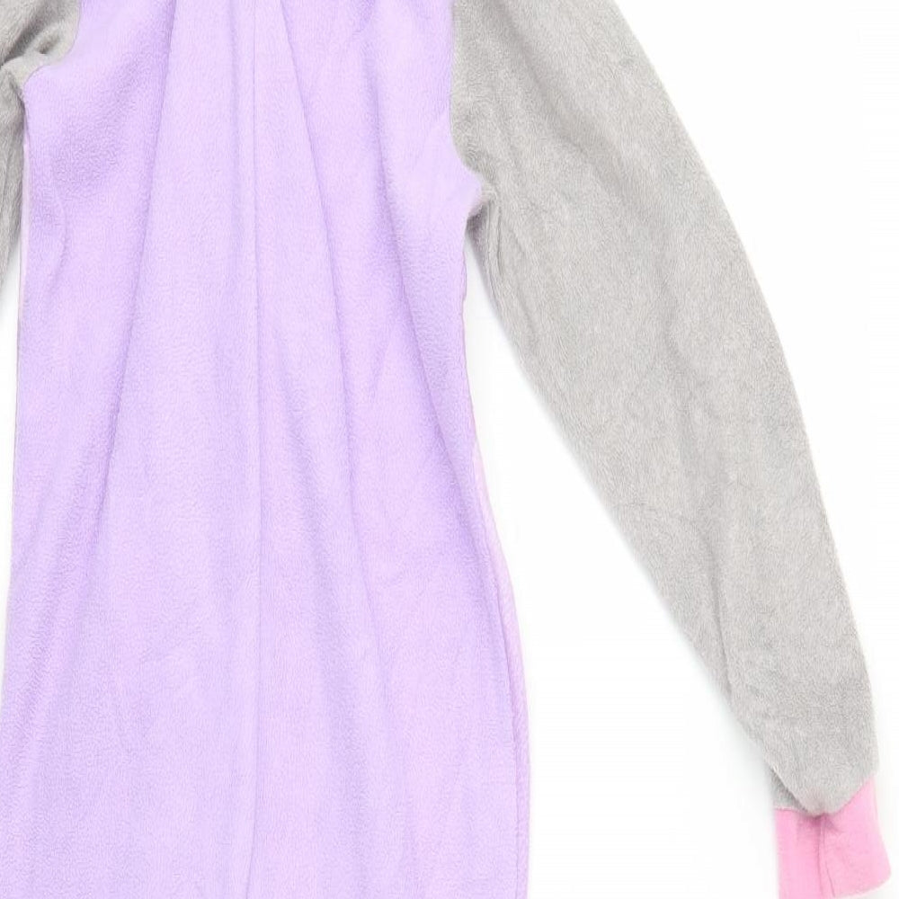 George Girls Purple Geometric  Top One Piece Size 8-9 Years