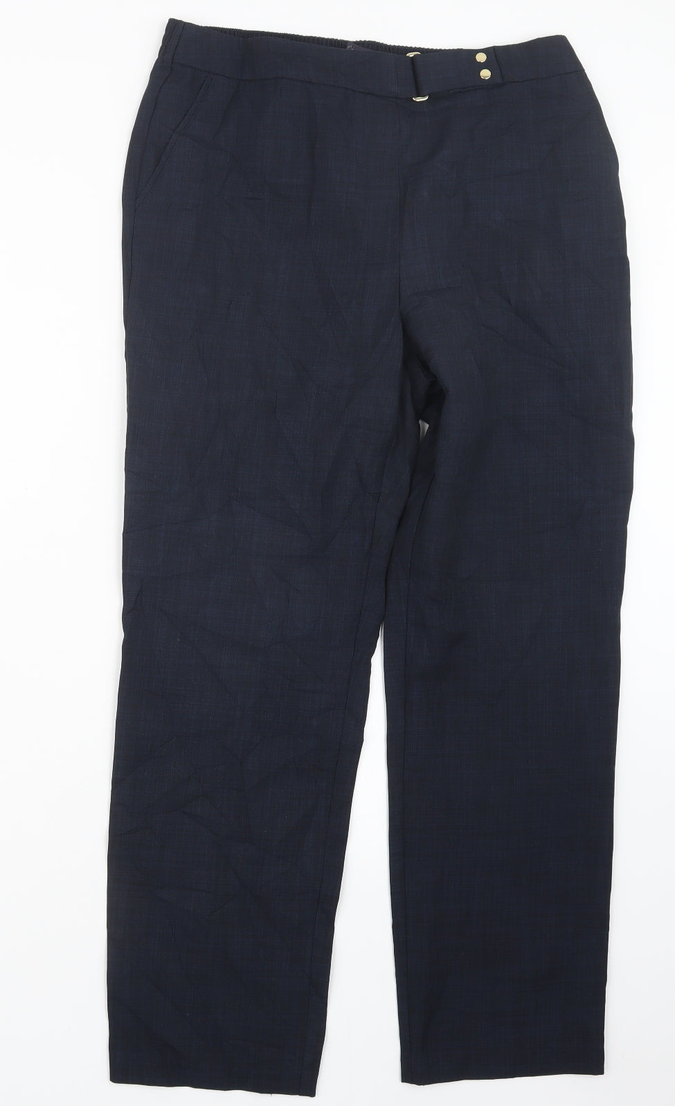 Marks and Spencer Womens Blue   Trousers  Size 14 L28 in
