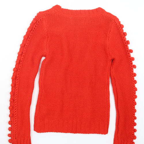 Atmosphere Womens Red  Knit Pullover Jumper Size 10