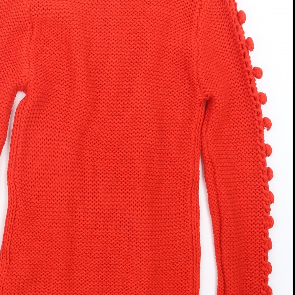 Atmosphere Womens Red  Knit Pullover Jumper Size 10