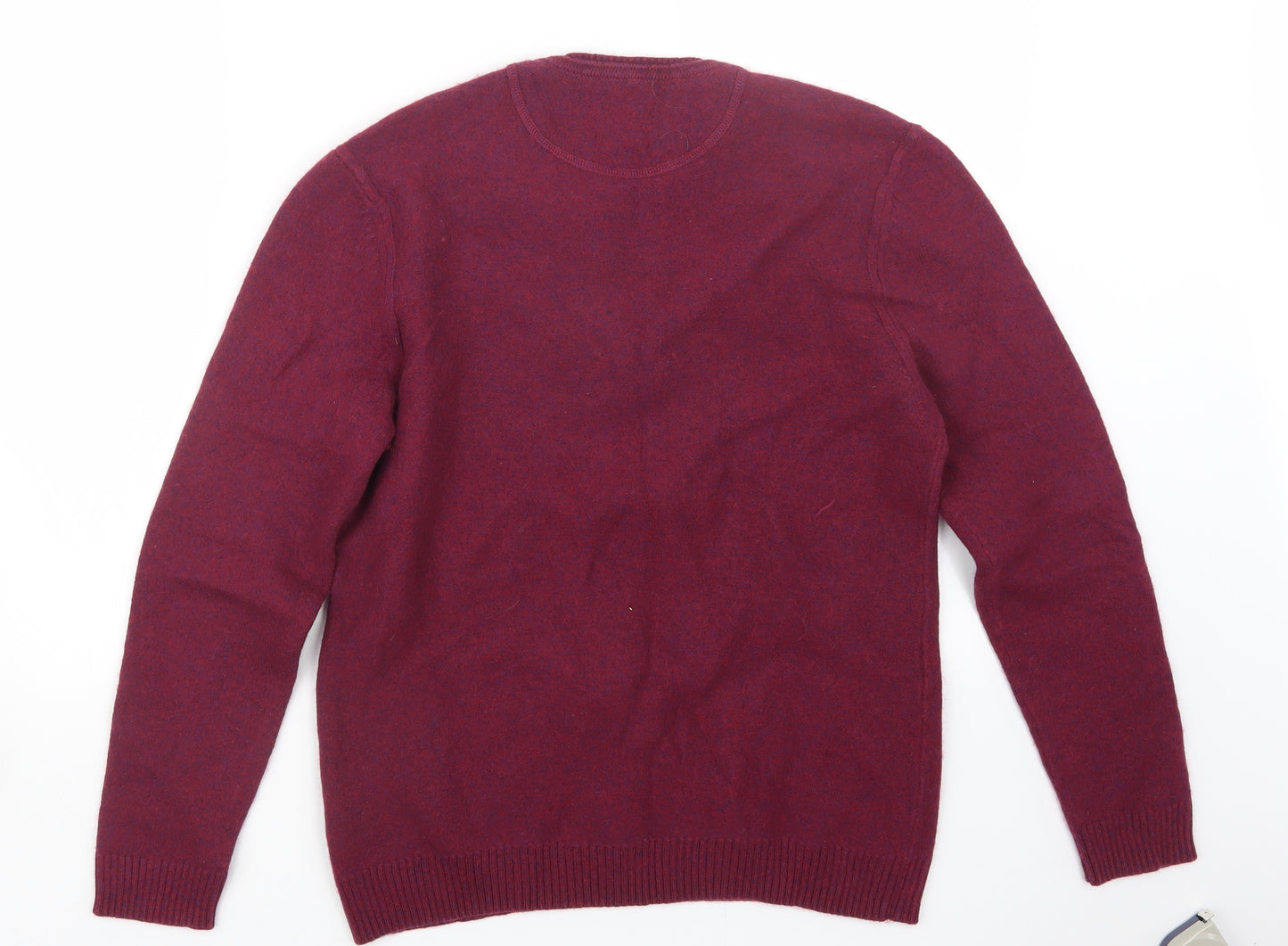 White Stuff Mens Purple  Knit Pullover Jumper Size M