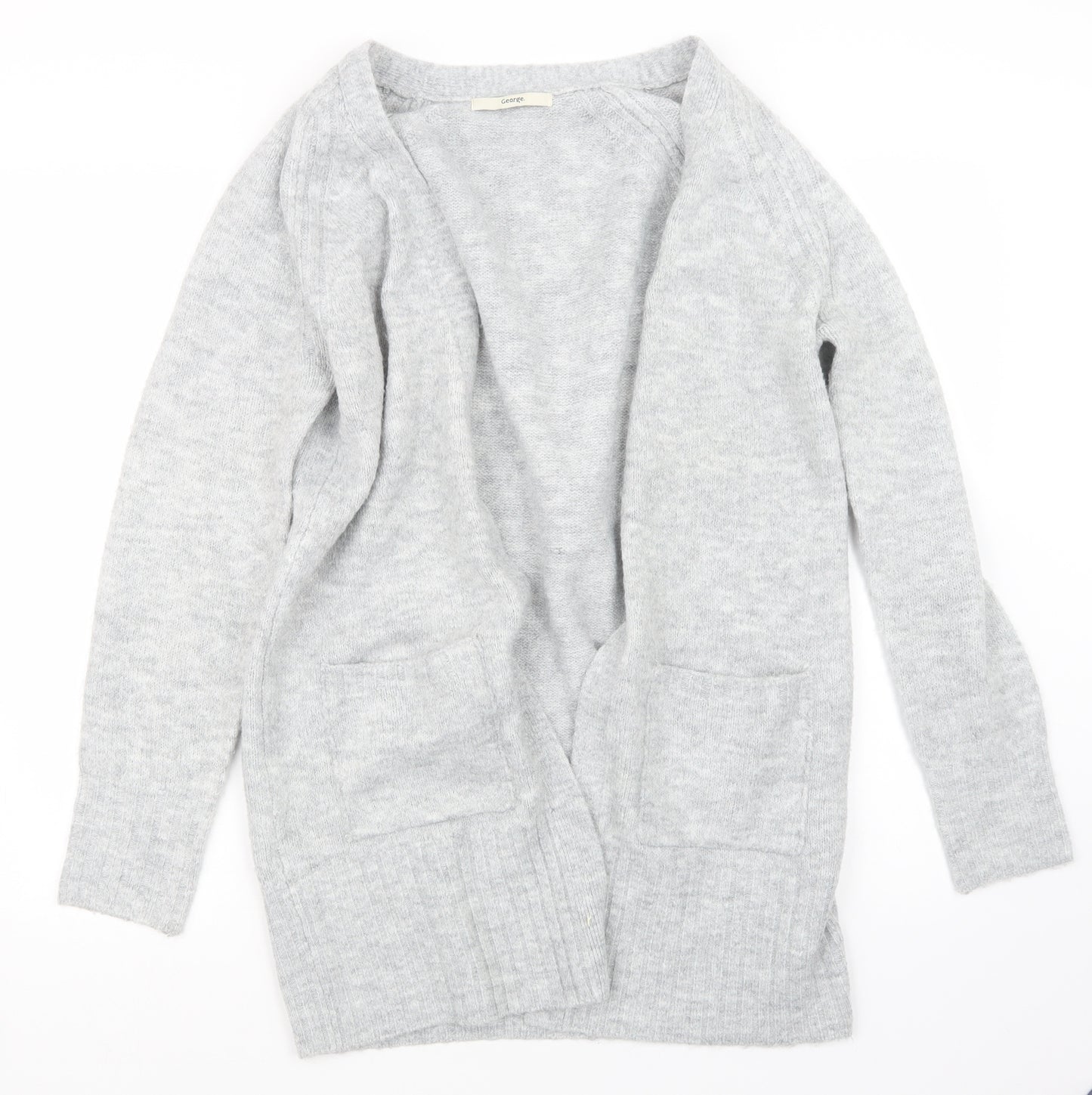 George Womens Grey  Knit Cardigan Jumper Size 12
