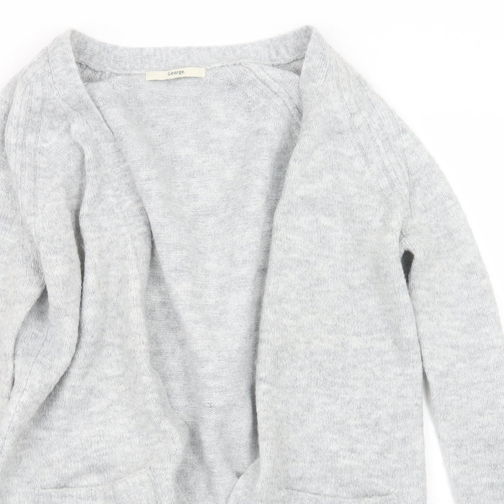 George Womens Grey  Knit Cardigan Jumper Size 12
