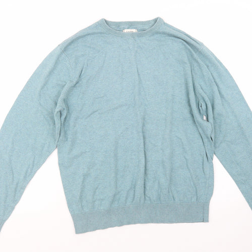 George Mens Blue  Knit Pullover Jumper Size M