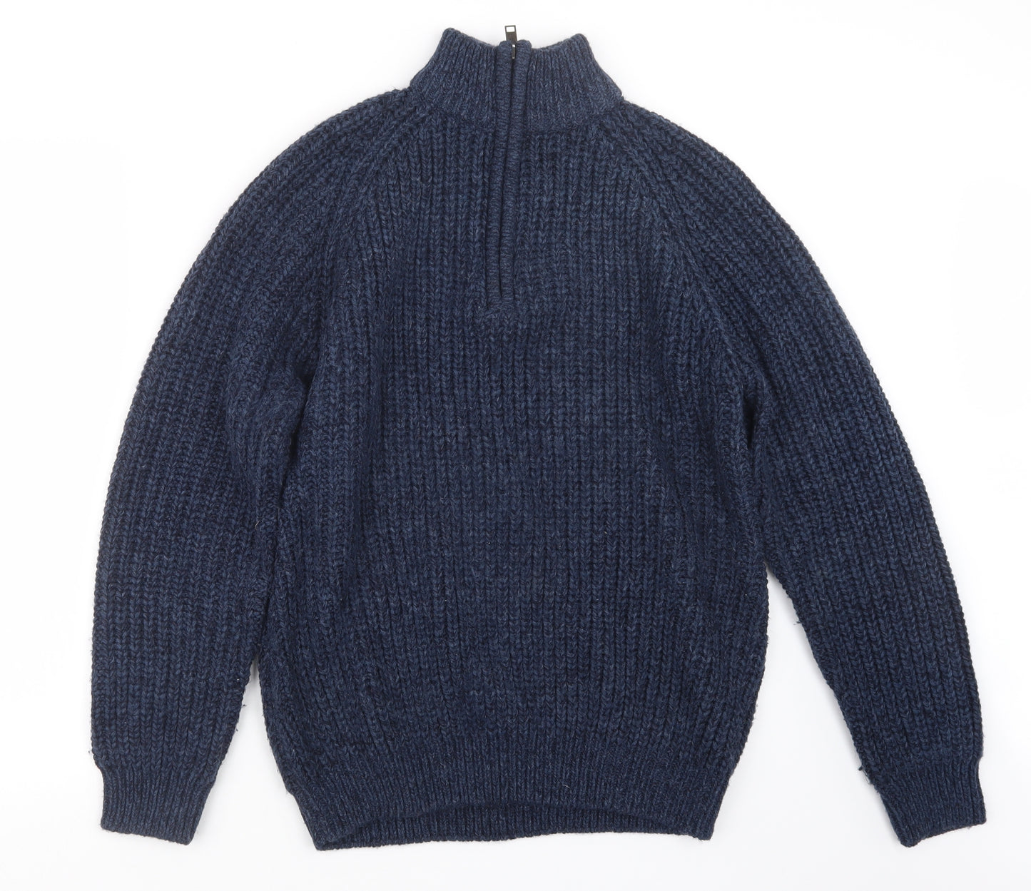 EWM Mens Blue  Knit Pullover Sweatshirt Size M