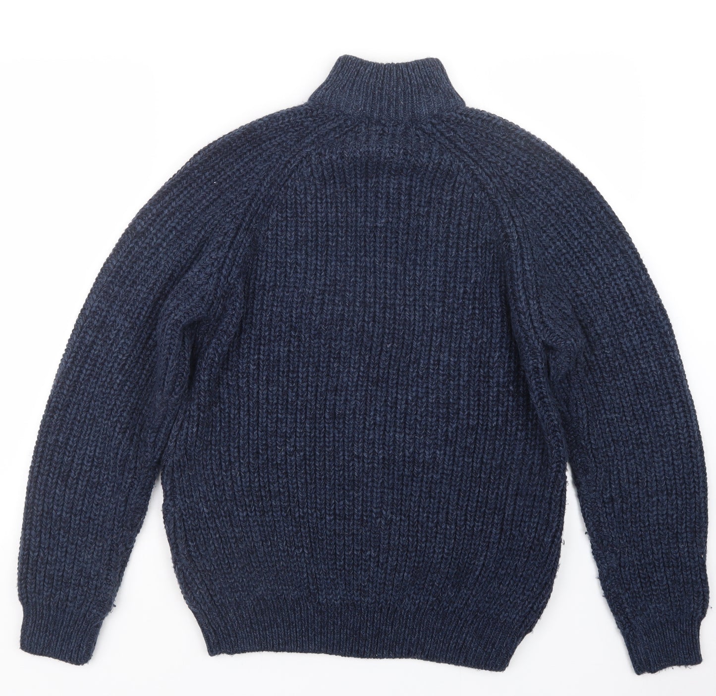 EWM Mens Blue  Knit Pullover Sweatshirt Size M