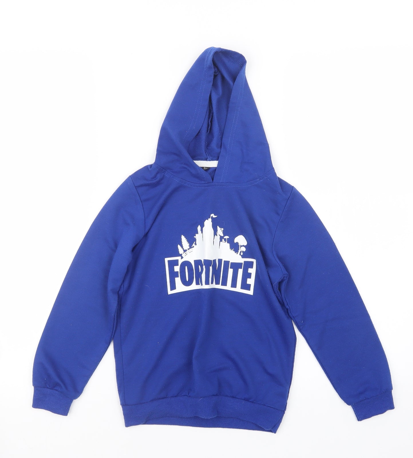 Preworn Boys Blue   Pullover Hoodie Size 6-7 Years  - Fortnite