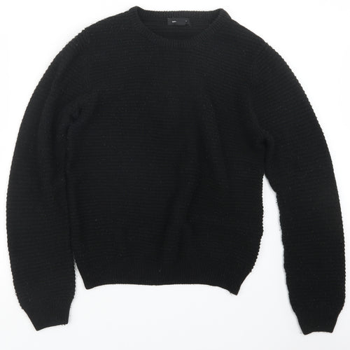 Cedar Wood State Mens Black  Knit Pullover Jumper Size XL