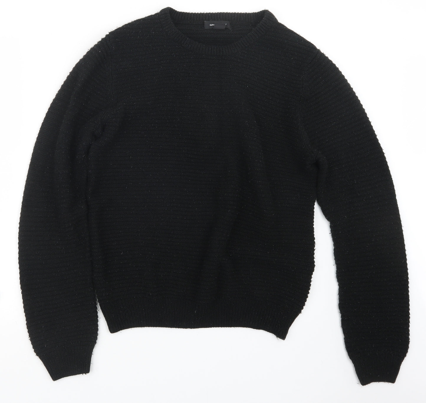 Cedar Wood State Mens Black  Knit Pullover Jumper Size XL