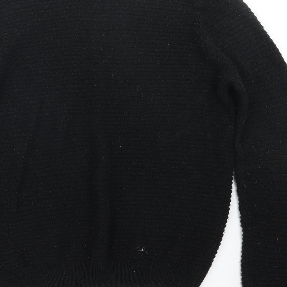 Cedar Wood State Mens Black  Knit Pullover Jumper Size XL