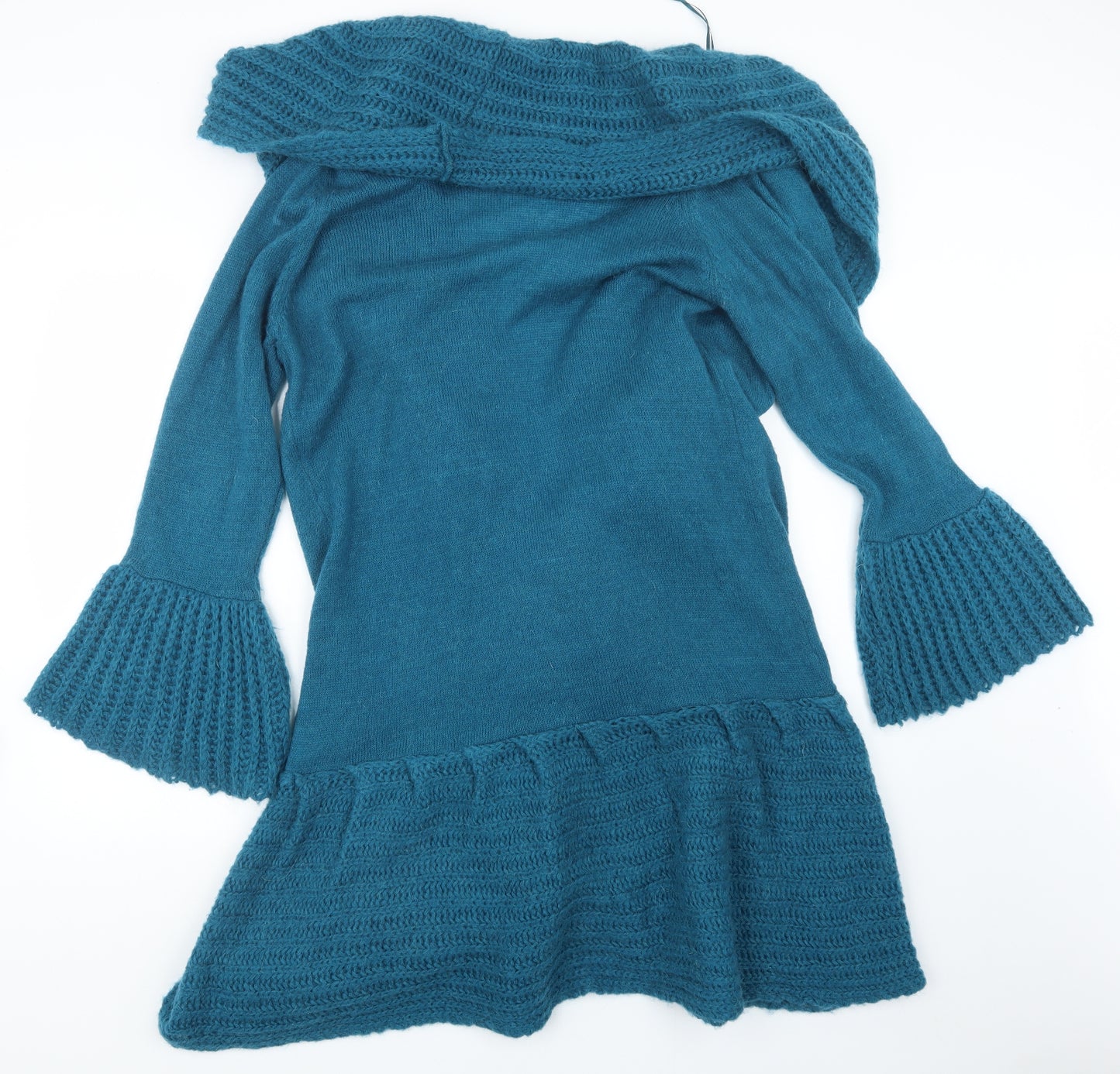Per Una Womens Blue  Knit Cardigan Jumper Size L