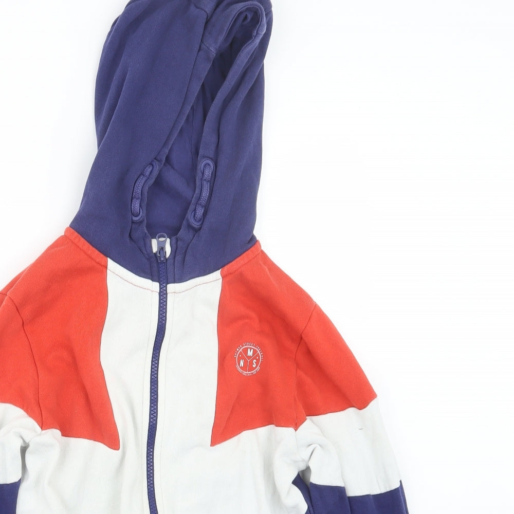 Nutmeg Boys Blue   Full Zip Hoodie Size 10-11 Years
