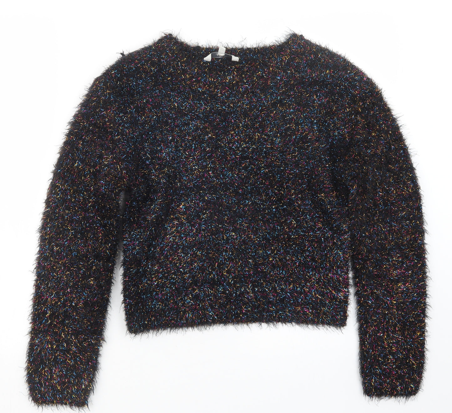 Miss E-vie Girls Black   Pullover Jumper Size 13-14 Years