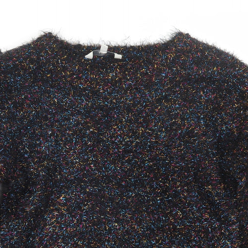 Miss E-vie Girls Black   Pullover Jumper Size 13-14 Years