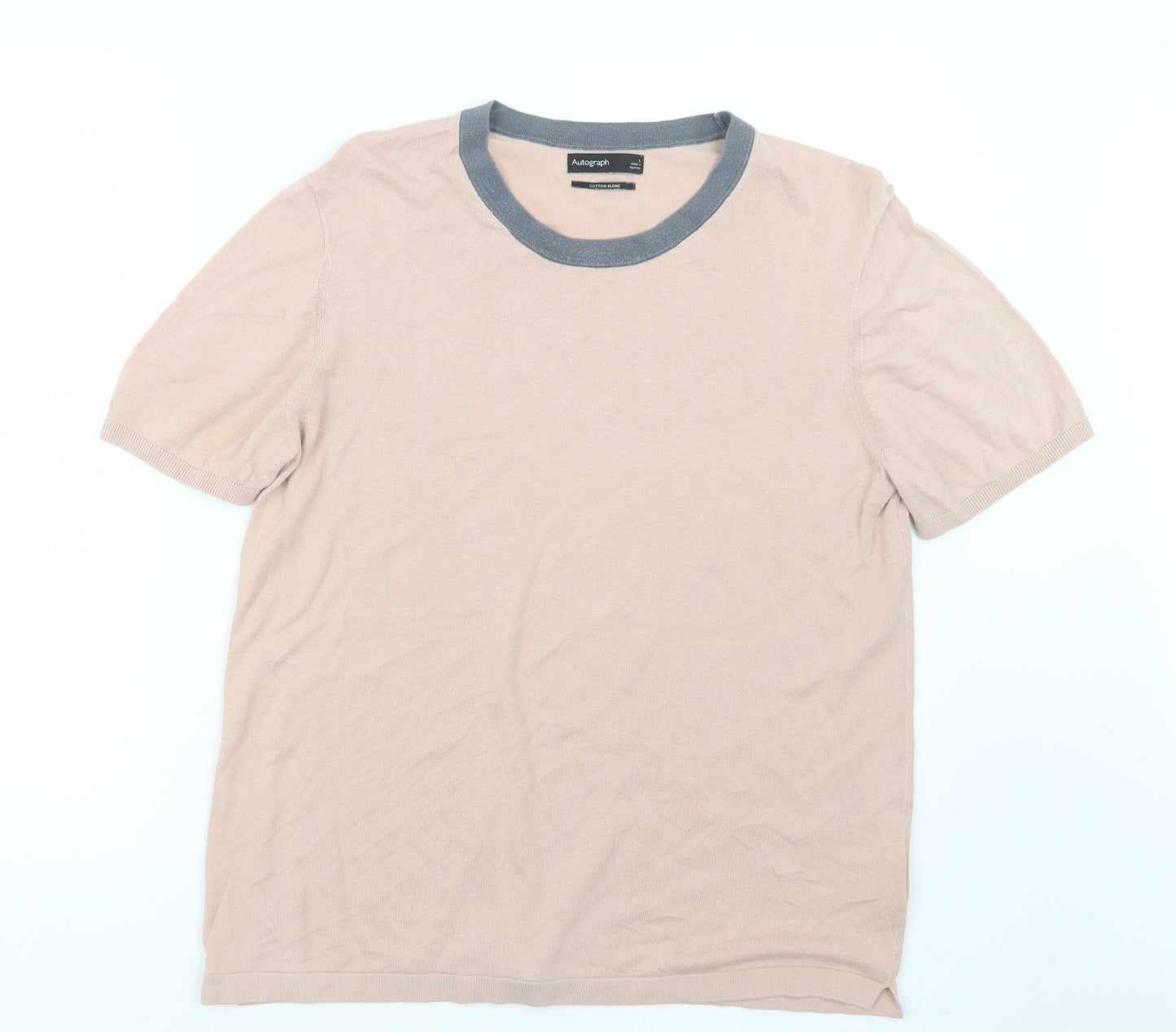 Autograph Mens Pink    T-Shirt Size L