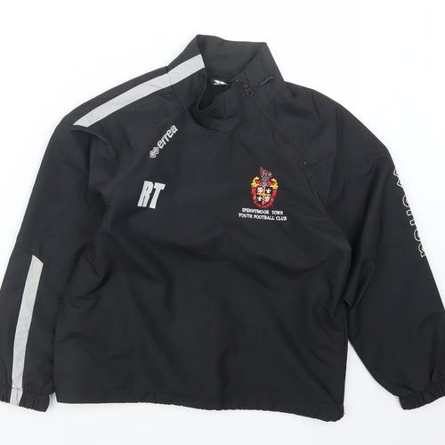 errea Boys Black   Jacket Coat Size XS