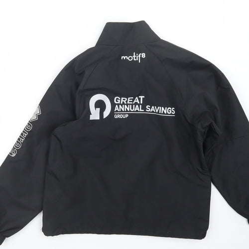 errea Boys Black   Jacket Coat Size XS
