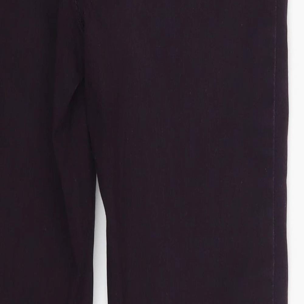 M&Co Womens Purple  Denim Skinny Jeans Size 8 L26 in