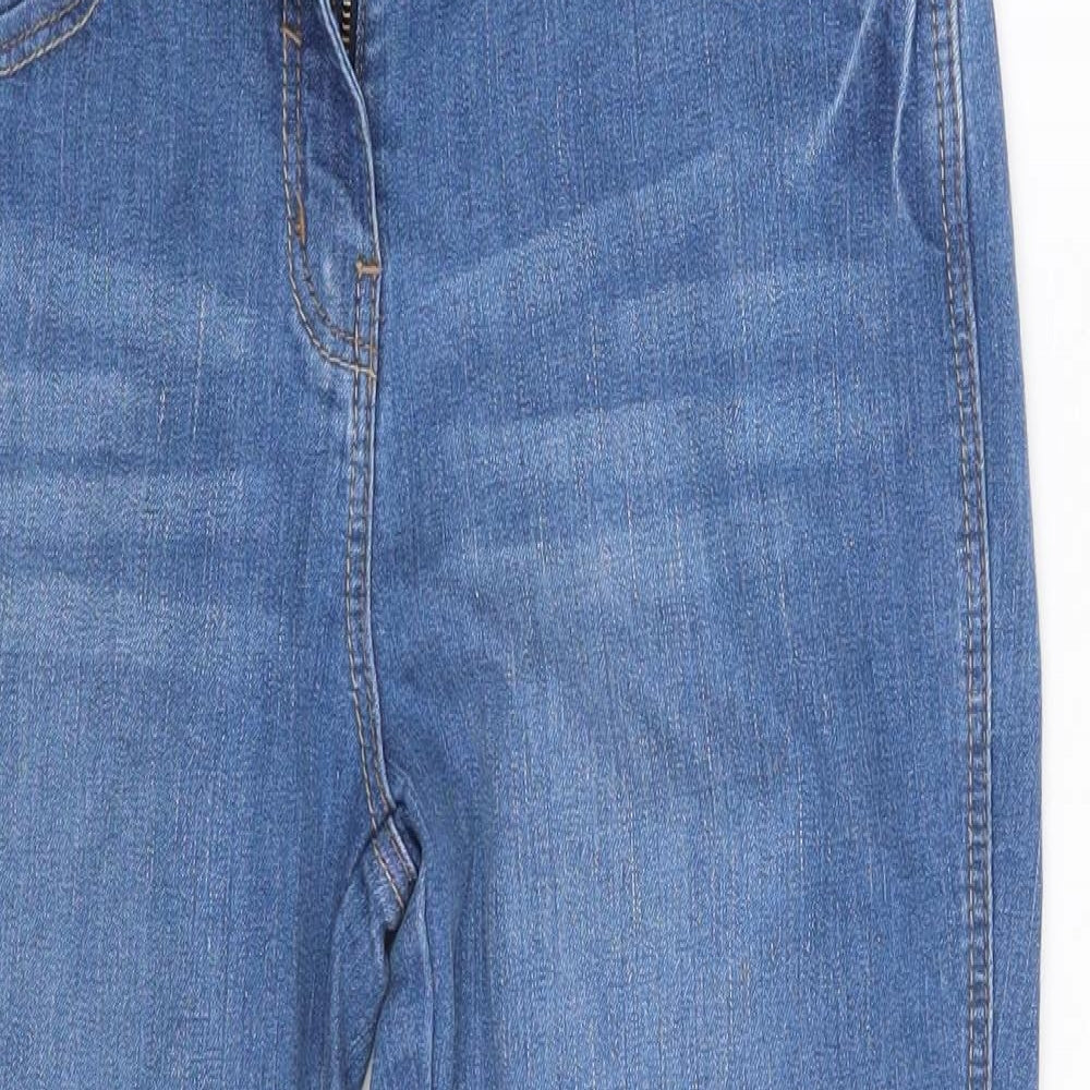 George Womens Blue  Denim Cropped Jeans Size 8 L22 in