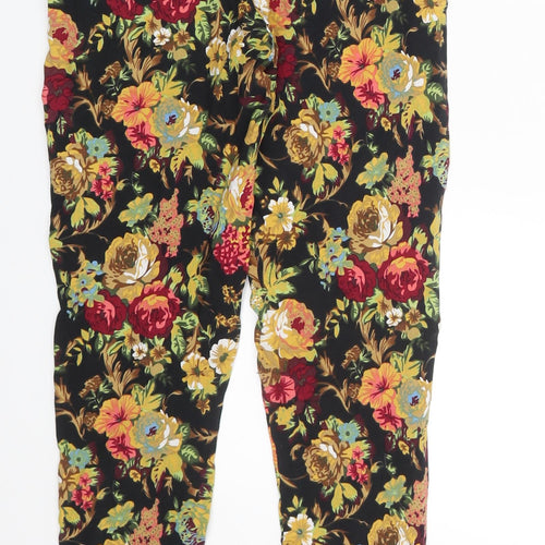 Black & Fish Womens Multicoloured Floral Denim Skinny Jeans Size S L26 in