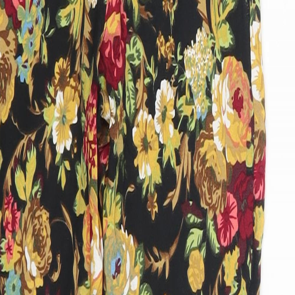 Black & Fish Womens Multicoloured Floral Denim Skinny Jeans Size S L26 in